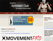 Tablet Screenshot of kettlebellclub.com